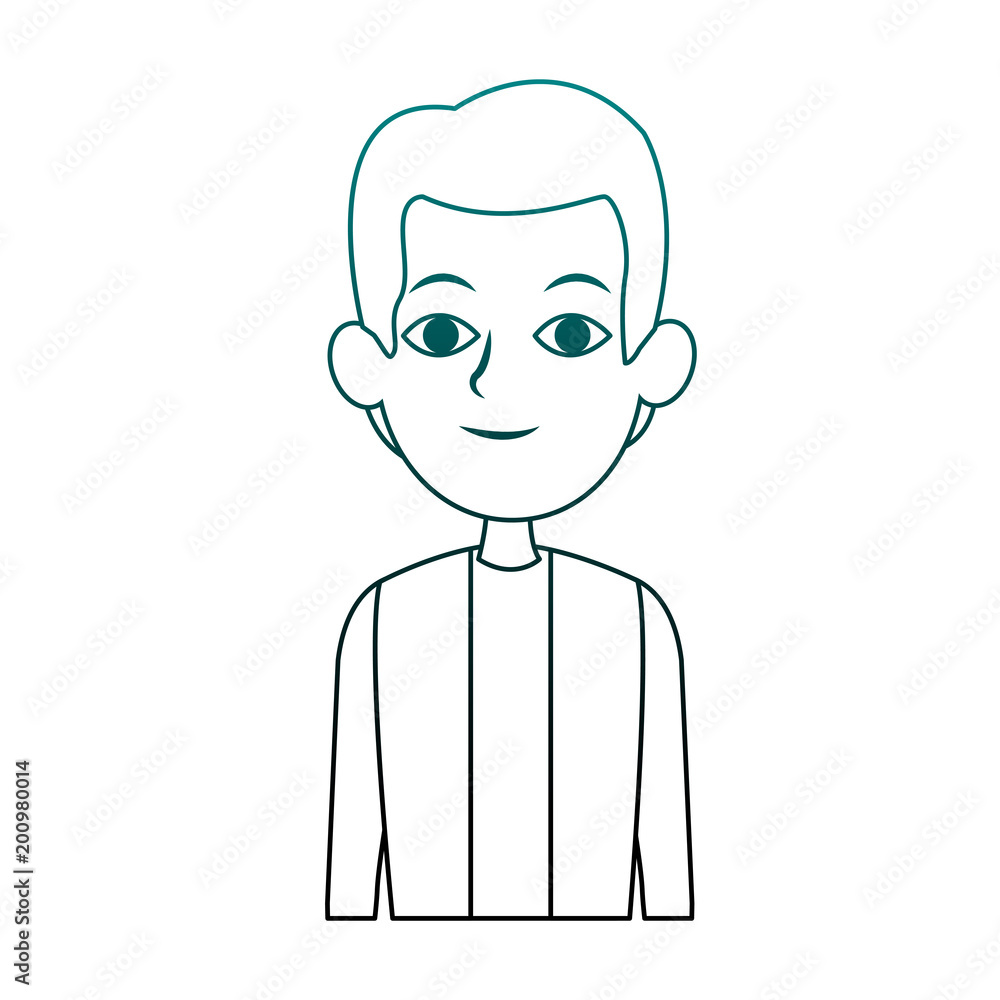 Young man with casual clothes vector illustration graphic design Young man with casual clothes vector illustration graphic design