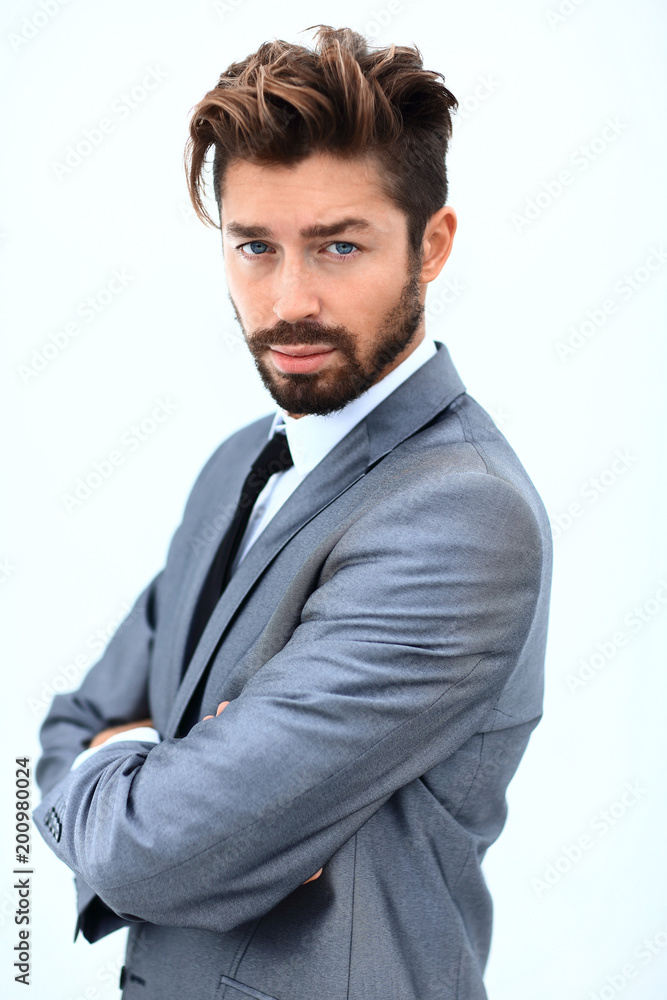 Portrait of a handsome man, isolated over a white background Portrait of a handsome man, isolated over a white background