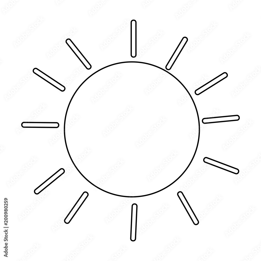 sun icon over white background, vector illustration sun icon over white background, vector illustration