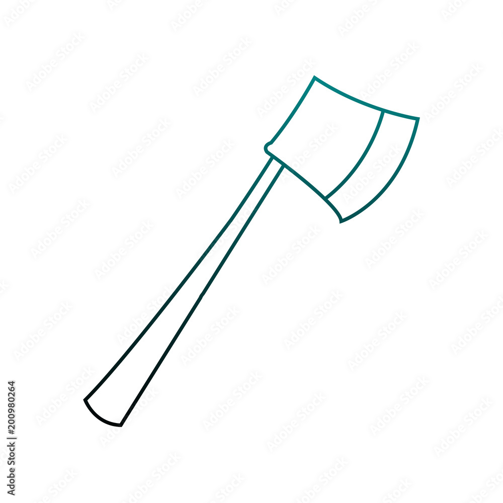 Emergency axe isolated vector illustration graphic design