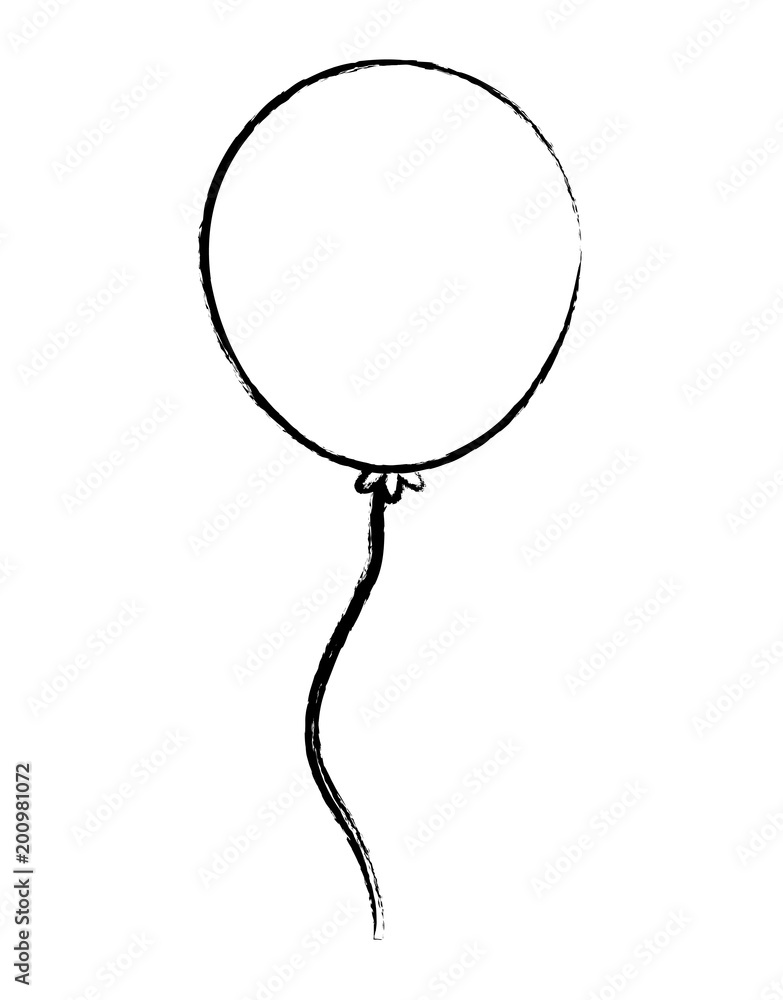 balloon icon over white background, vector illustration balloon icon over white background, vector illustration