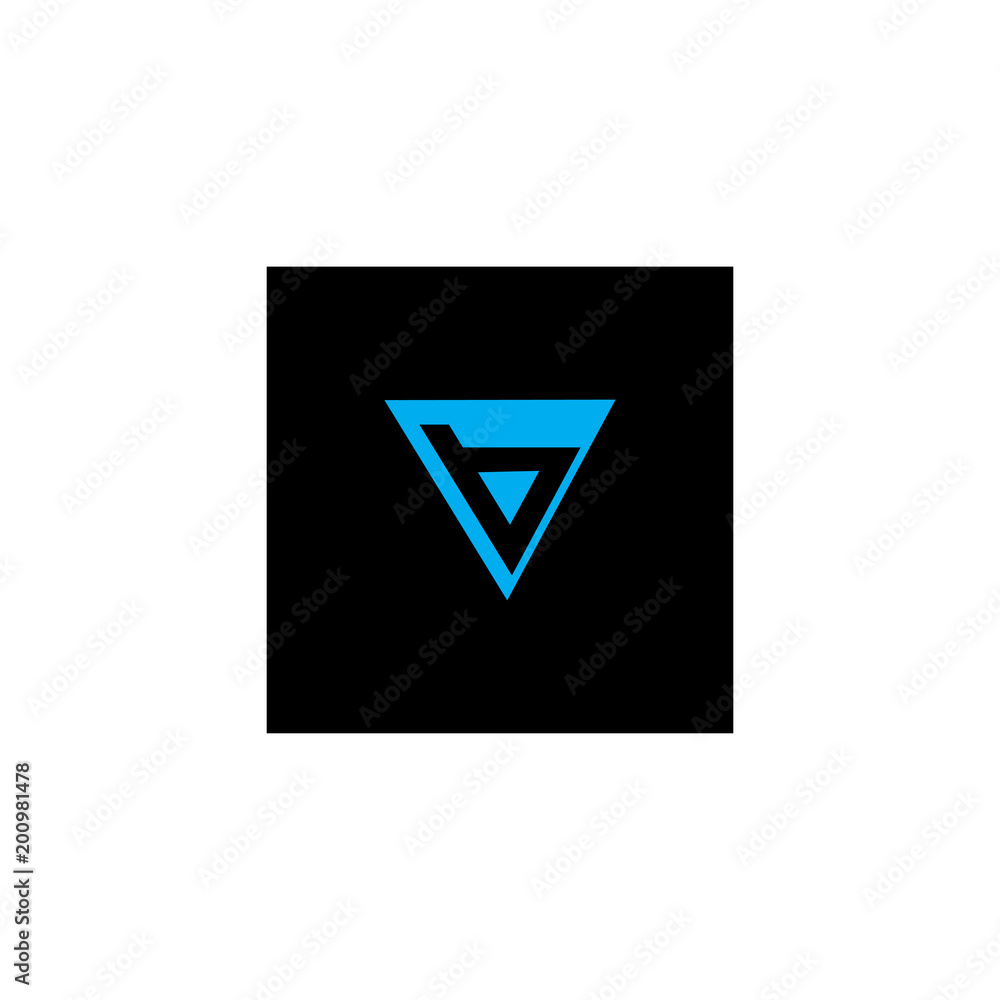 black letter b in a blue triangle logo vector black letter b in a blue triangle logo vector