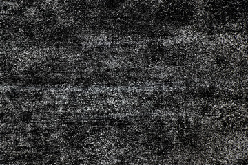 Grunge white color chalk texture on black board background