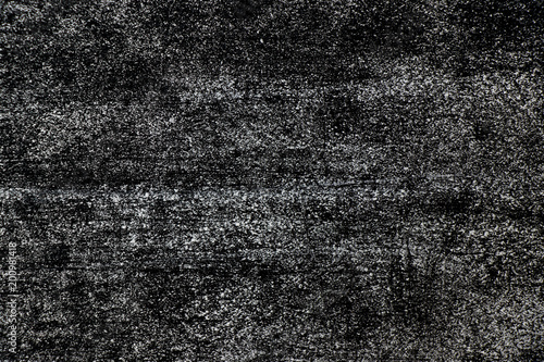 Grunge white color chalk texture on black board background