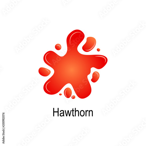 spurt of hawthorn juice icon. Element of colored splash illustration. Premium quality graphic design icon. Signs and symbols collection icon for websites, web design, mobile app