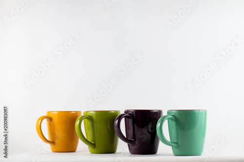 Coffee Cups Lined Up