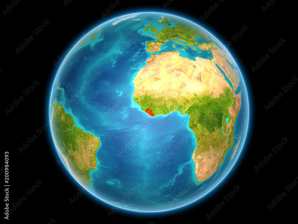 Liberia on planet Earth Liberia on planet Earth
