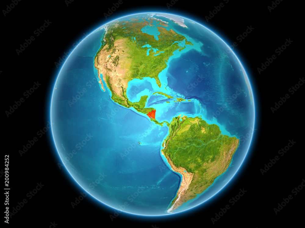 Nicaragua on planet Earth Nicaragua on planet Earth