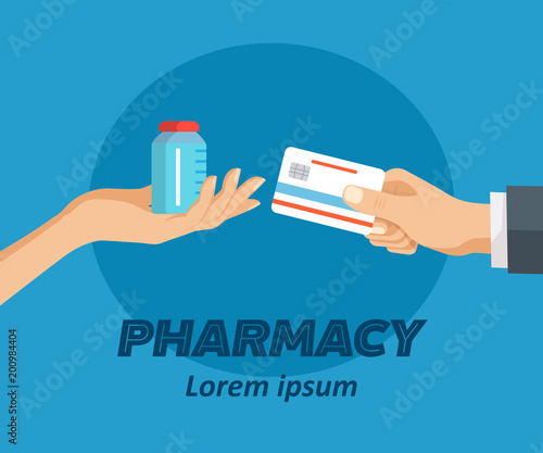Pharmacy flat poster