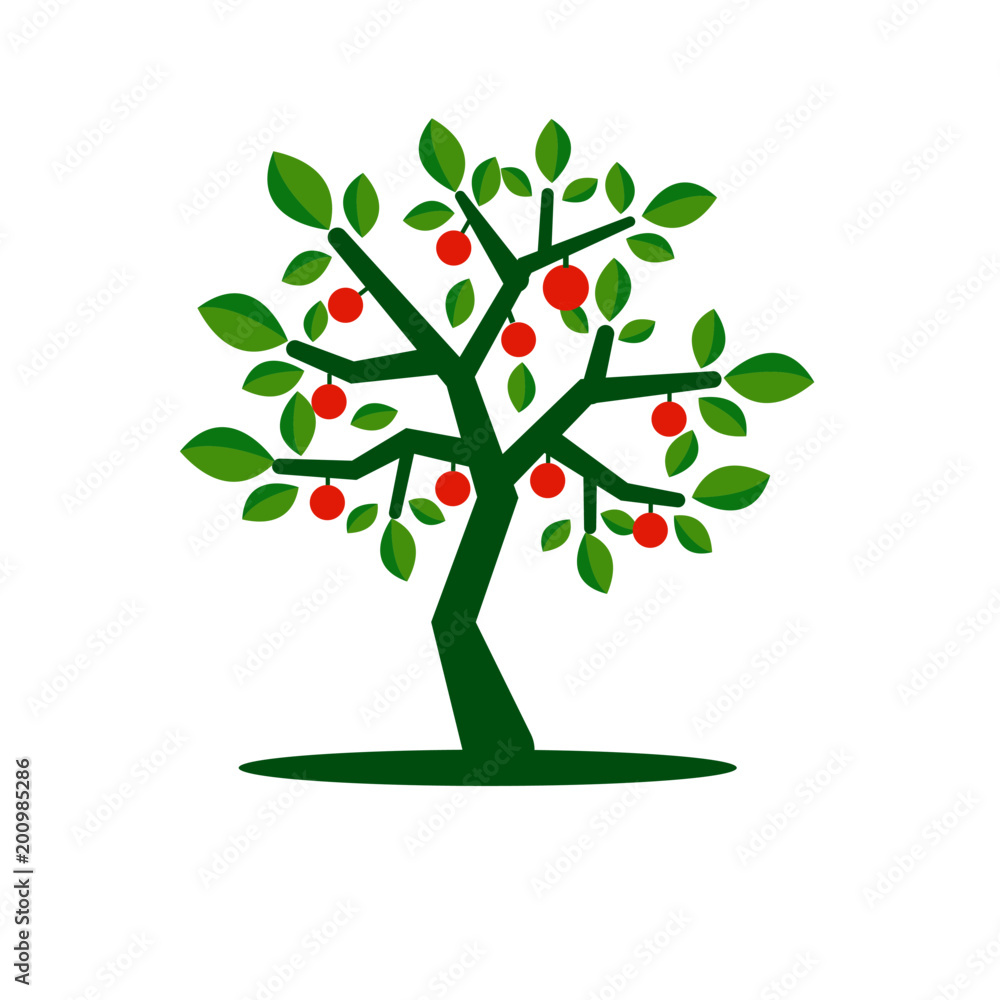 Obraz premium tree eco logo