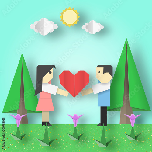 Paper Origami for Valentine...