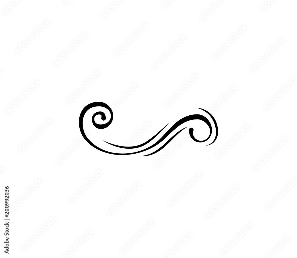 Calligraphic scroll line, swirl, wave, divider, design element. Weddign, card, Christmas. Vector. Calligraphic scroll line, swirl, wave, divider, design element. Weddign, card, Christmas. Vector.