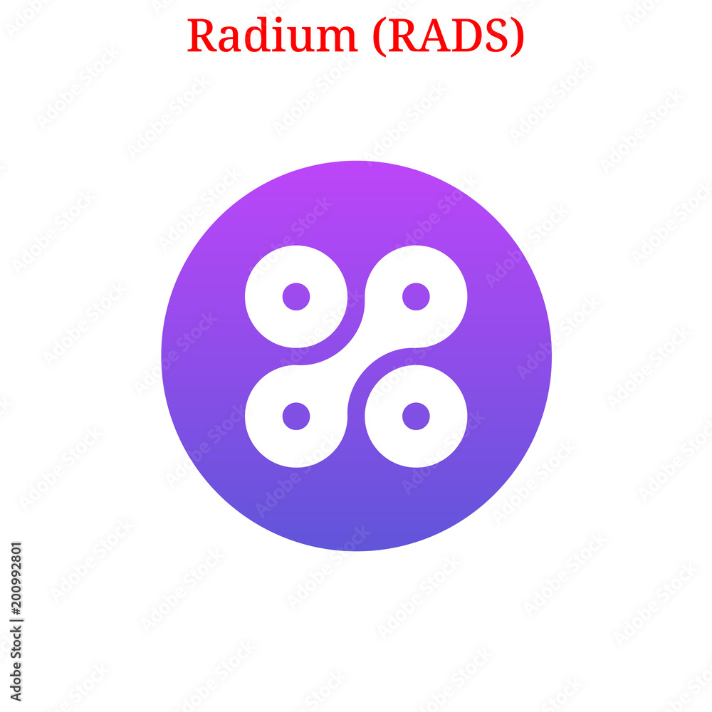 Vector Radium (RADS) logo Vector Radium (RADS) logo