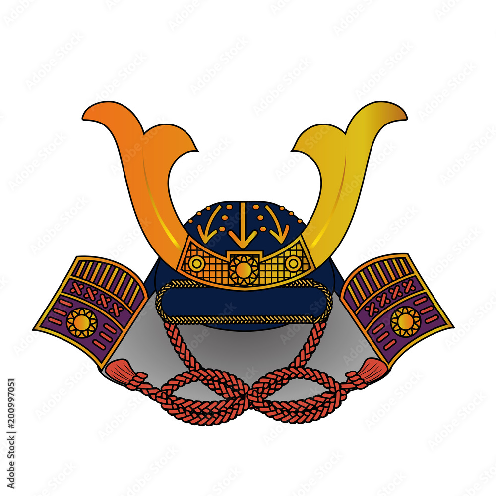 戦国武将の兜(かぶと)|端午の節句のイメージ Stock-Vektorgrafik | Adobe Stock