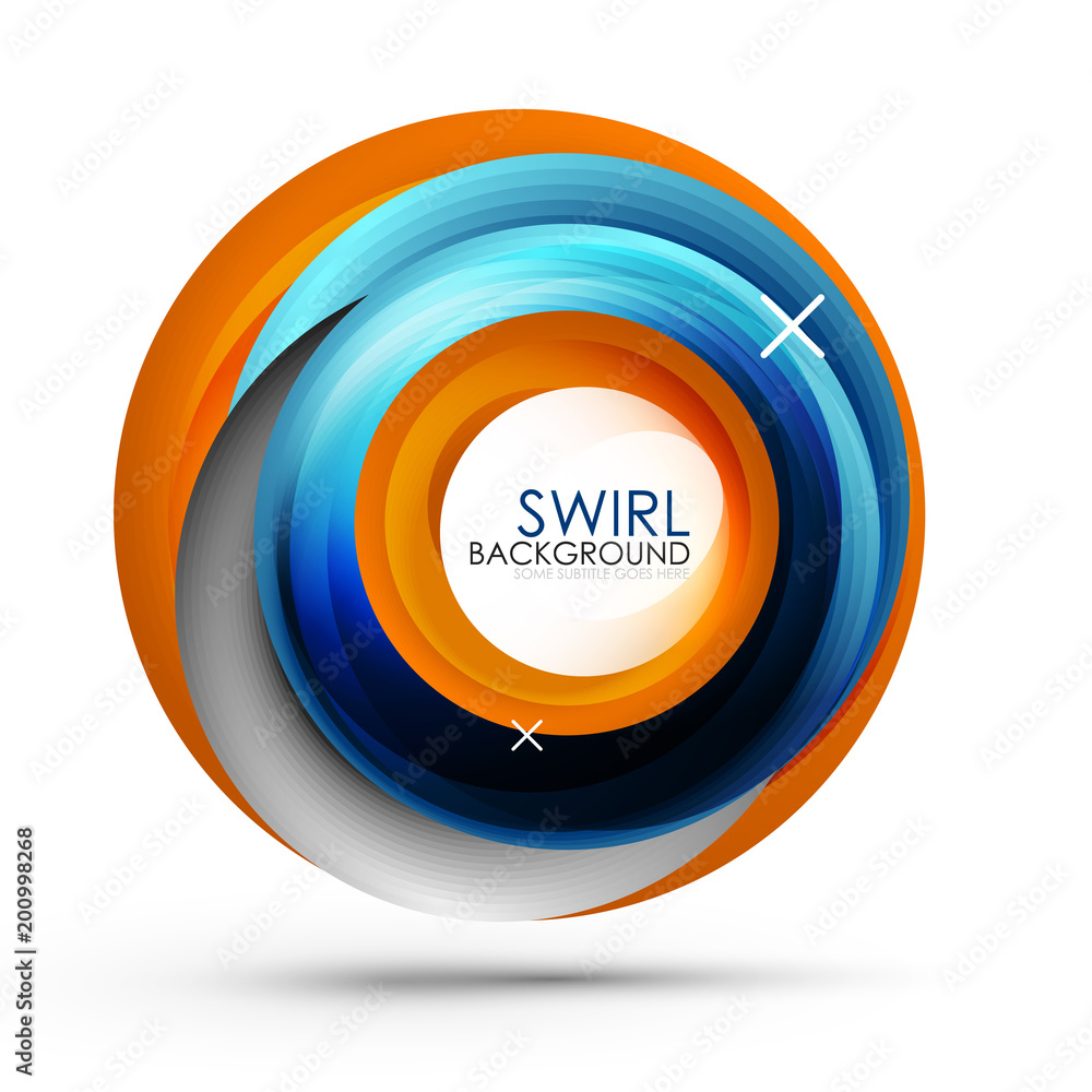 Spiral swirl flowing lines 3d vector abstract background Spiral swirl flowing lines 3d vector abstract background