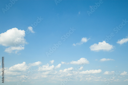 blue sky with cloud.