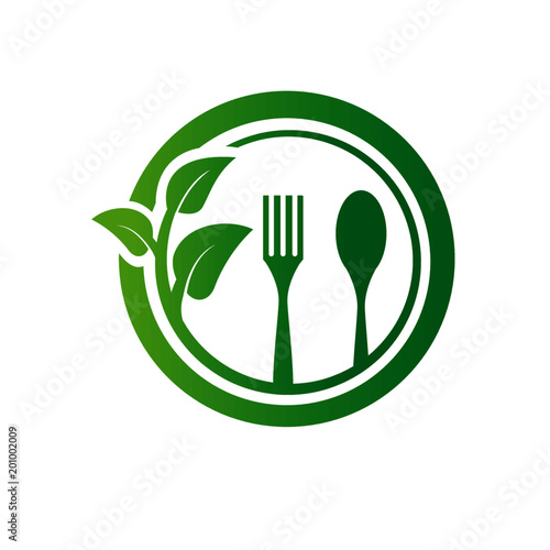 nutrition fruit health logo