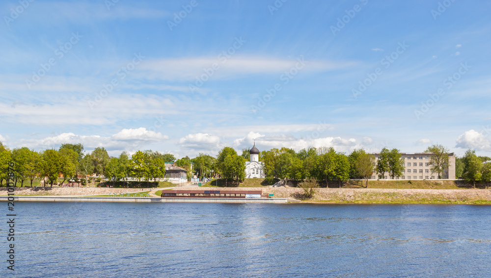 Embankment of the Velikaya River  in Pskov