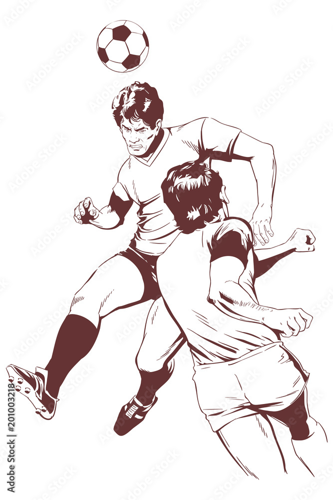 Soccer players. Stock illustration. Soccer players. Stock illustration.