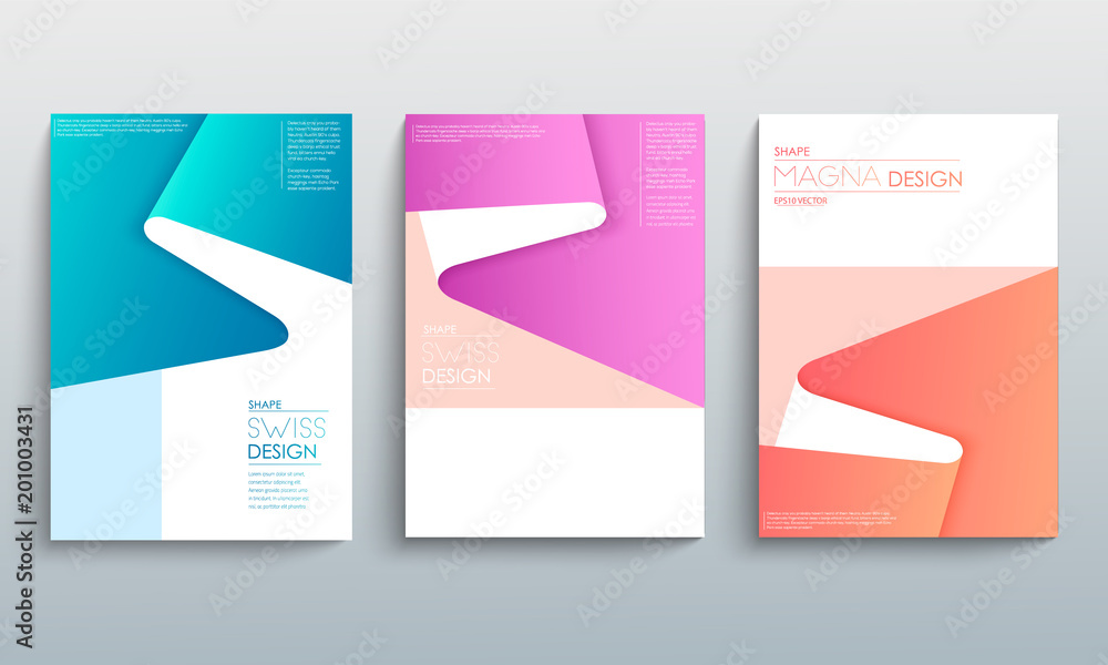Modern abstract covers set. Cool gradient geometric shapes composition. Futuristic design. Eps10 vector. Modern abstract covers set. Cool gradient geometric shapes composition. Futuristic design. Eps10 vector.