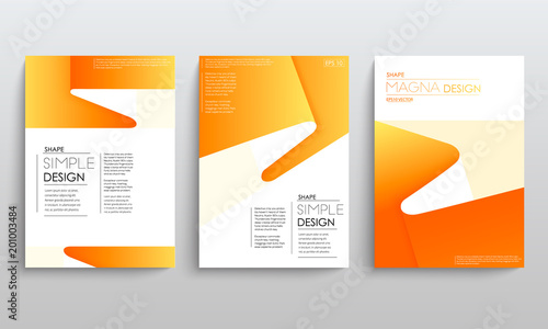 Modern abstract covers set. Cool gradient geometric shapes composition. Futuristic design. Eps10 vector.