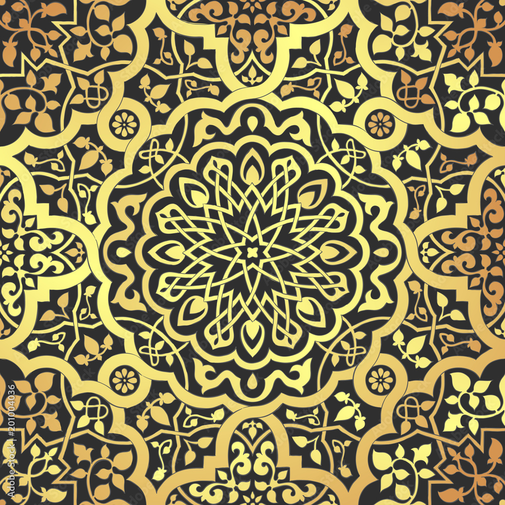 Arabic motifs seamless Arabic motifs seamless