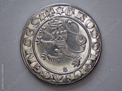 very old czech silver money