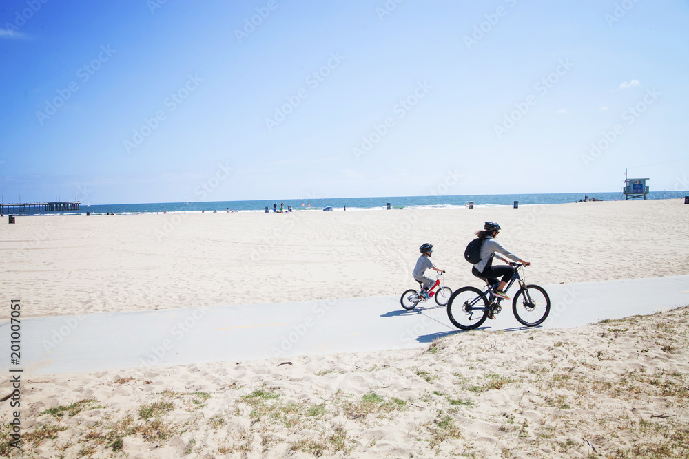 Fototapeta premium Venice Beach Bike Ride