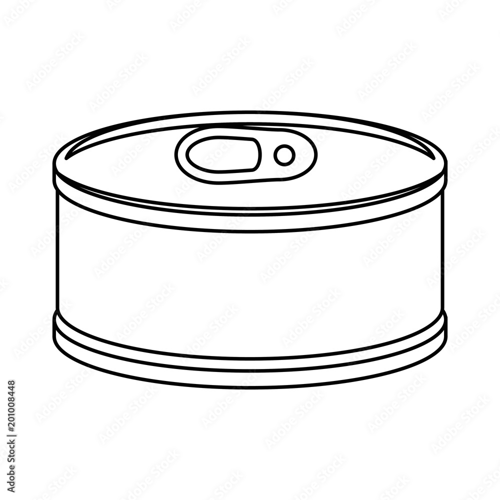 tuna can isolated icon vector illustration design tuna can isolated icon vector illustration design