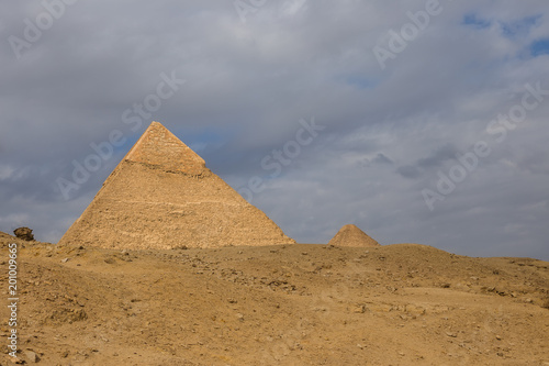 Egyptian pyramids in of Giza  Egypt