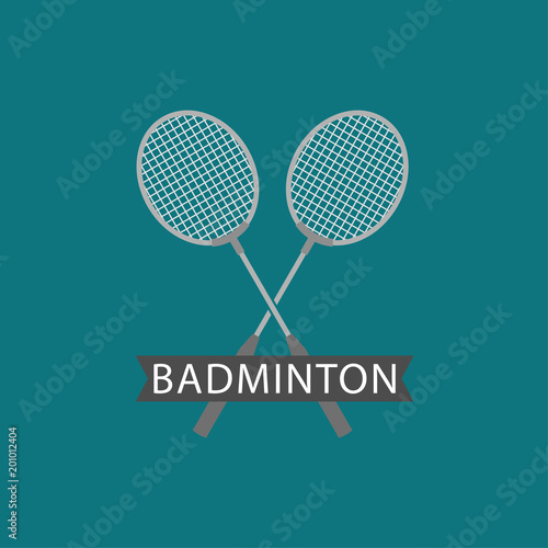 Badminton Tournament Logo Vector Template Design Illustration