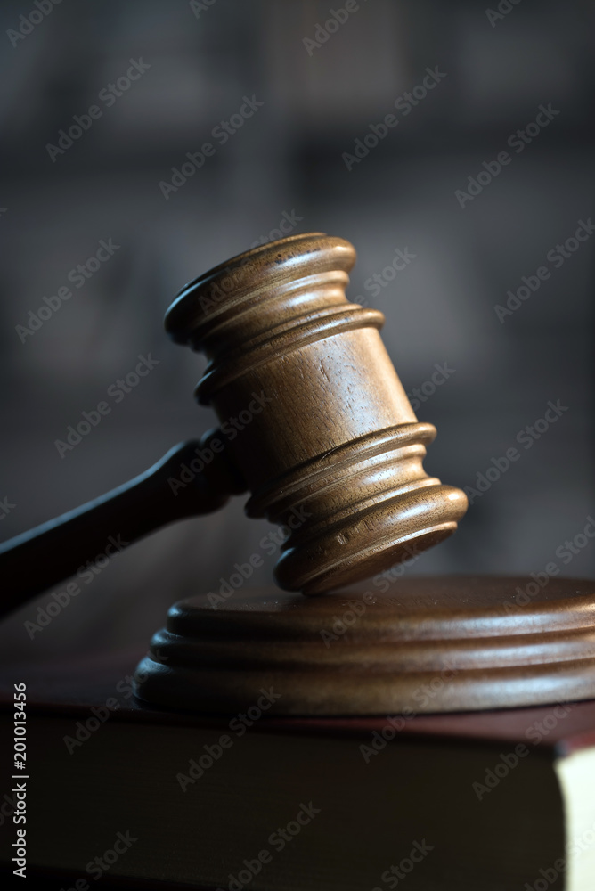 Judge's Gavel over black background Judge's Gavel over black background