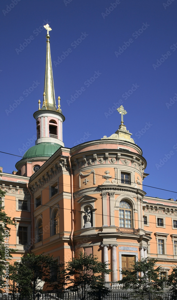 Castle of Saint Michael in Saint Petersburg. Russia