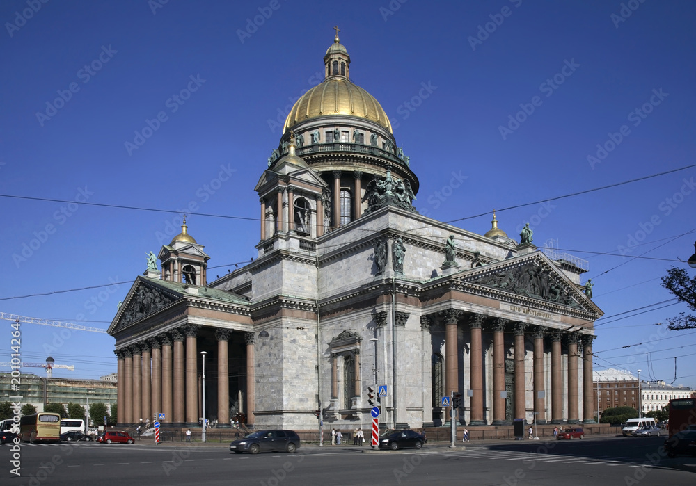 Cathedral of Saint Isaac (Isaakievskiy Sobor) in Saint Petersburg. Russia