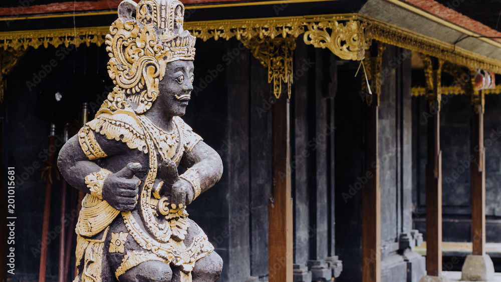 Statue in Pura Besakih Temple in Bali Island, Indonesia