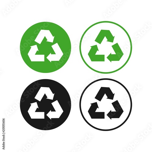 Recycle Vector Template Design Illustration