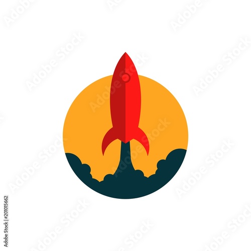 Rocket Logo Vector Template Design Illustration