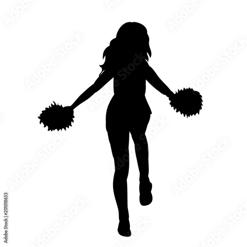  icon, silhouette girls cheerleaders,  cheerleading