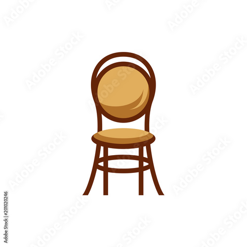 Fototapeta Naklejka Na Ścianę i Meble -  furniture logo design, chair vector  illustration