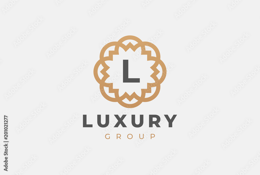 Premium universal monogram letter L initials logo. Abstract elegant flower logo icon vector design. Universal creative premium symbol. Luxury abc jewel logotype. Premium universal monogram letter L initials logo. Abstract elegant flower logo icon vector design. Universal creative premium symbol. Luxury abc jewel logotype.