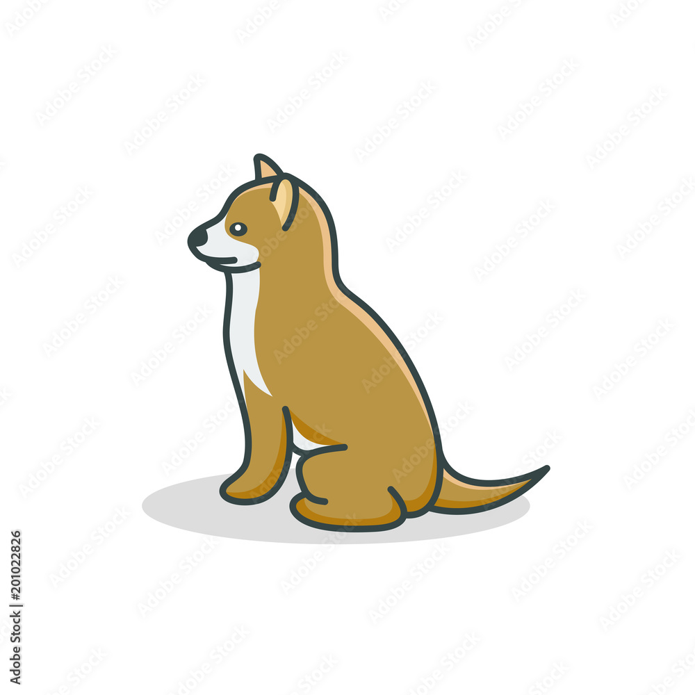dog icon vector illustration for logo template