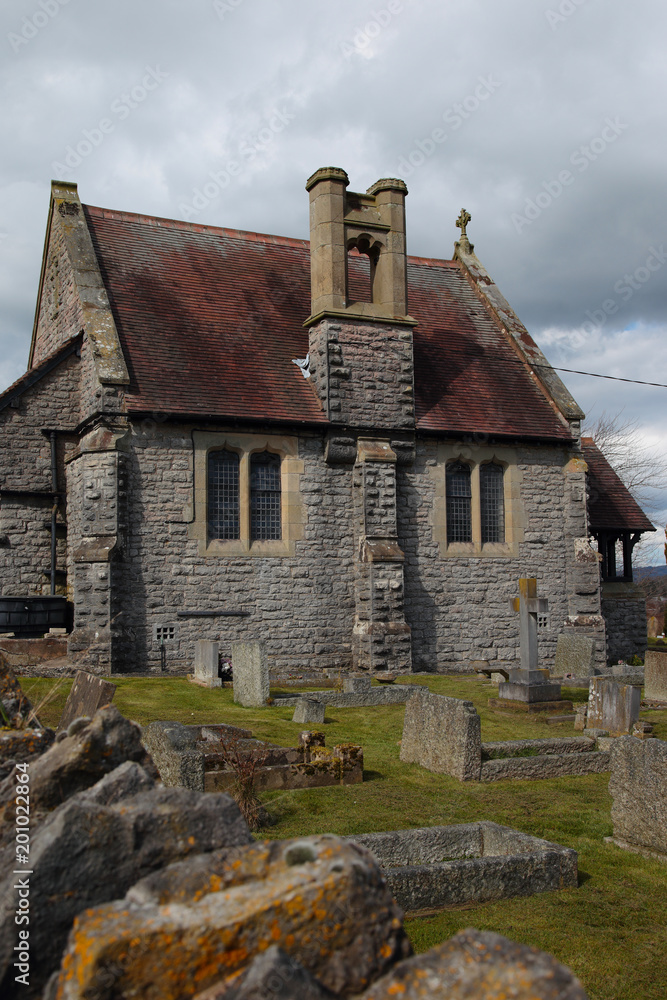 Much Wenlock cemetery and chapel in Shropshire, England Much Wenlock cemetery and chapel in Shropshire, England