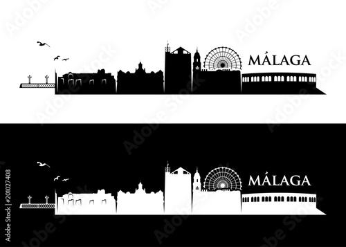 Malaga skyline - Spain