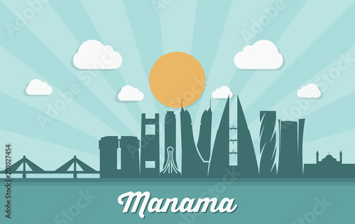 Manama skyline - Bahrain