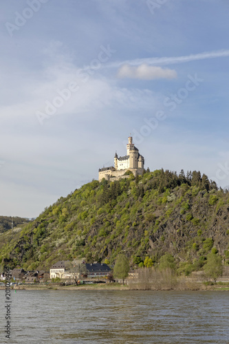 Marksburg in the Rhine valley at Braubach, Germany photo