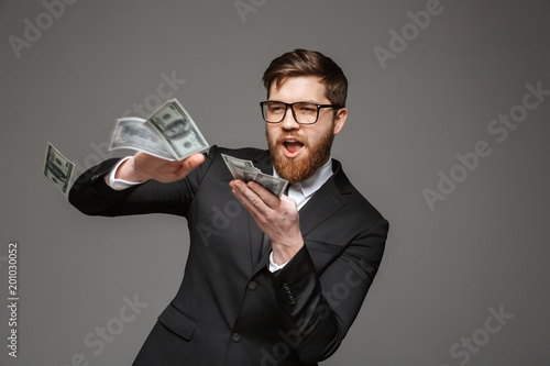 Portrait of a happy young businessman photo