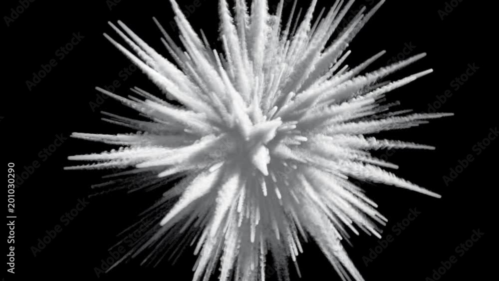 Explosion of smoke.Slow motion. Explosion of smoke.Slow motion.