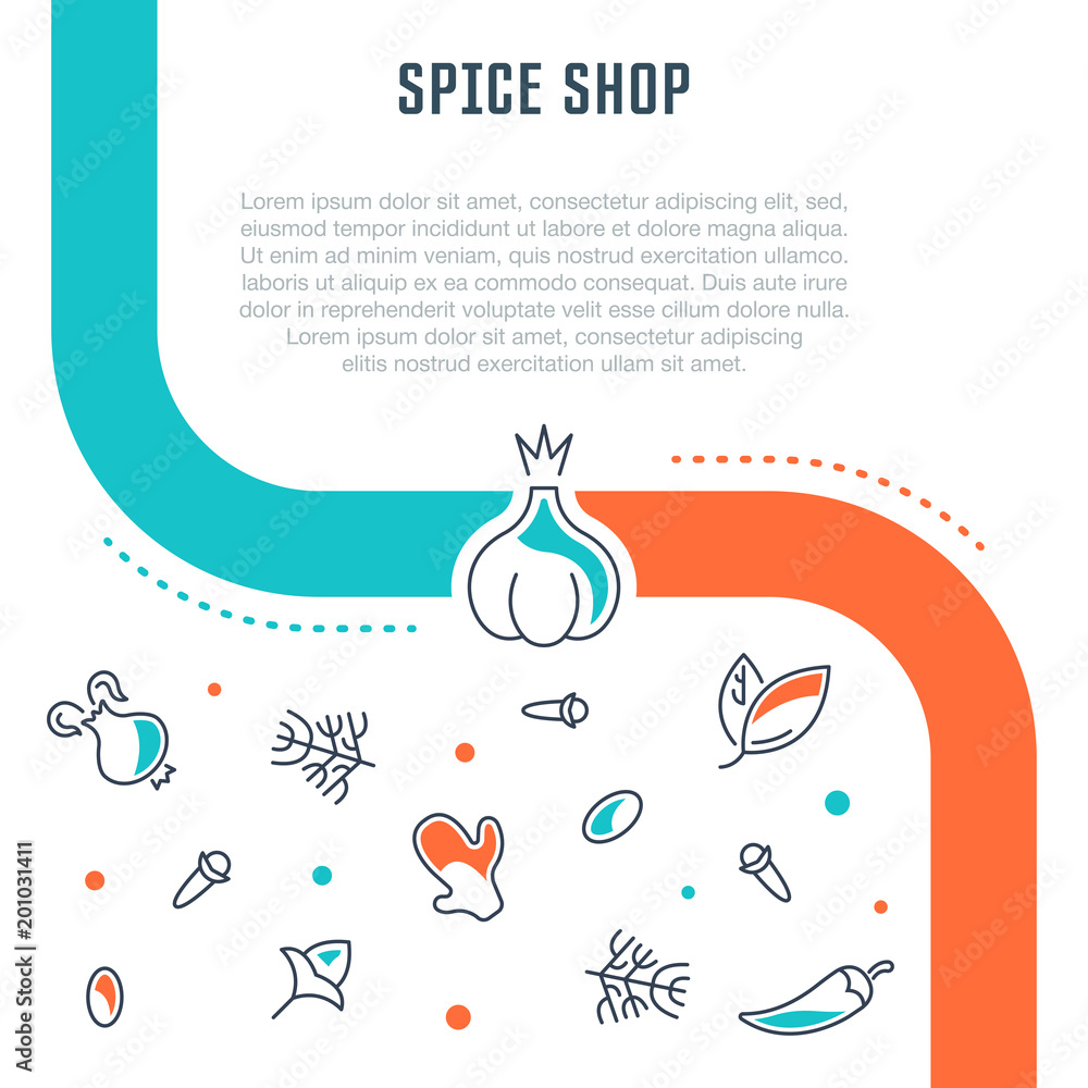 Website Banner and Landing Page of Spice Shop. Website Banner and Landing Page of Spice Shop.