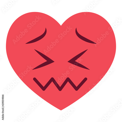 verzweifeltes Herz Emoji