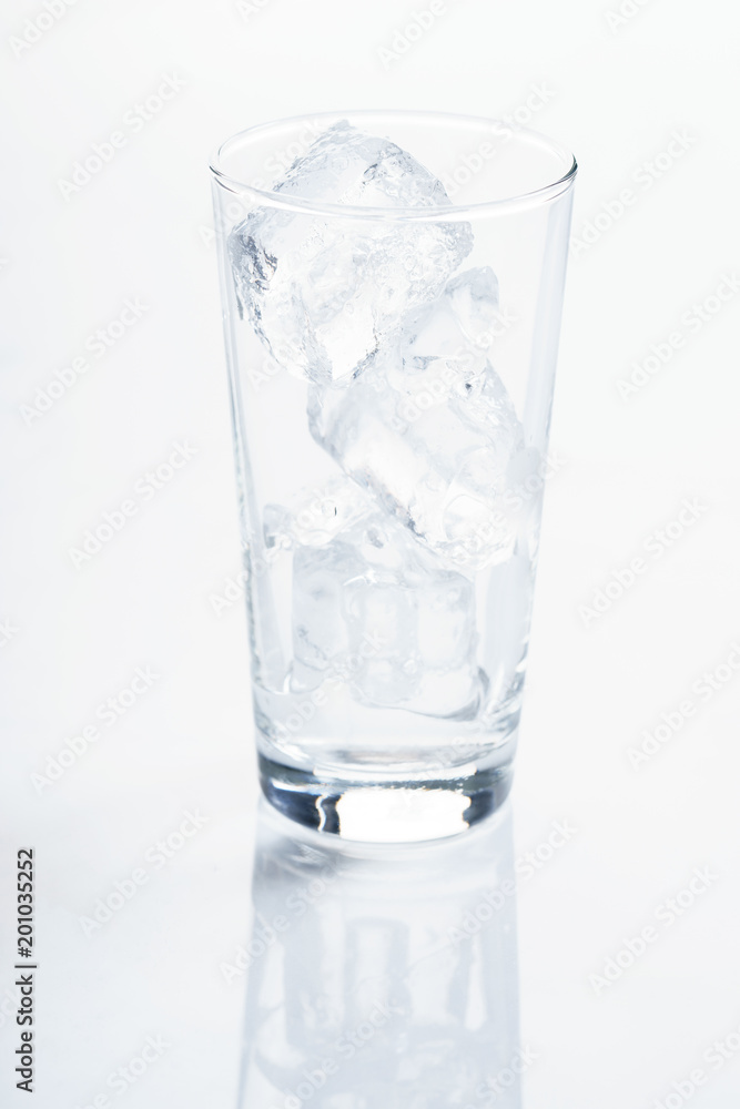 glass with ice glass with ice